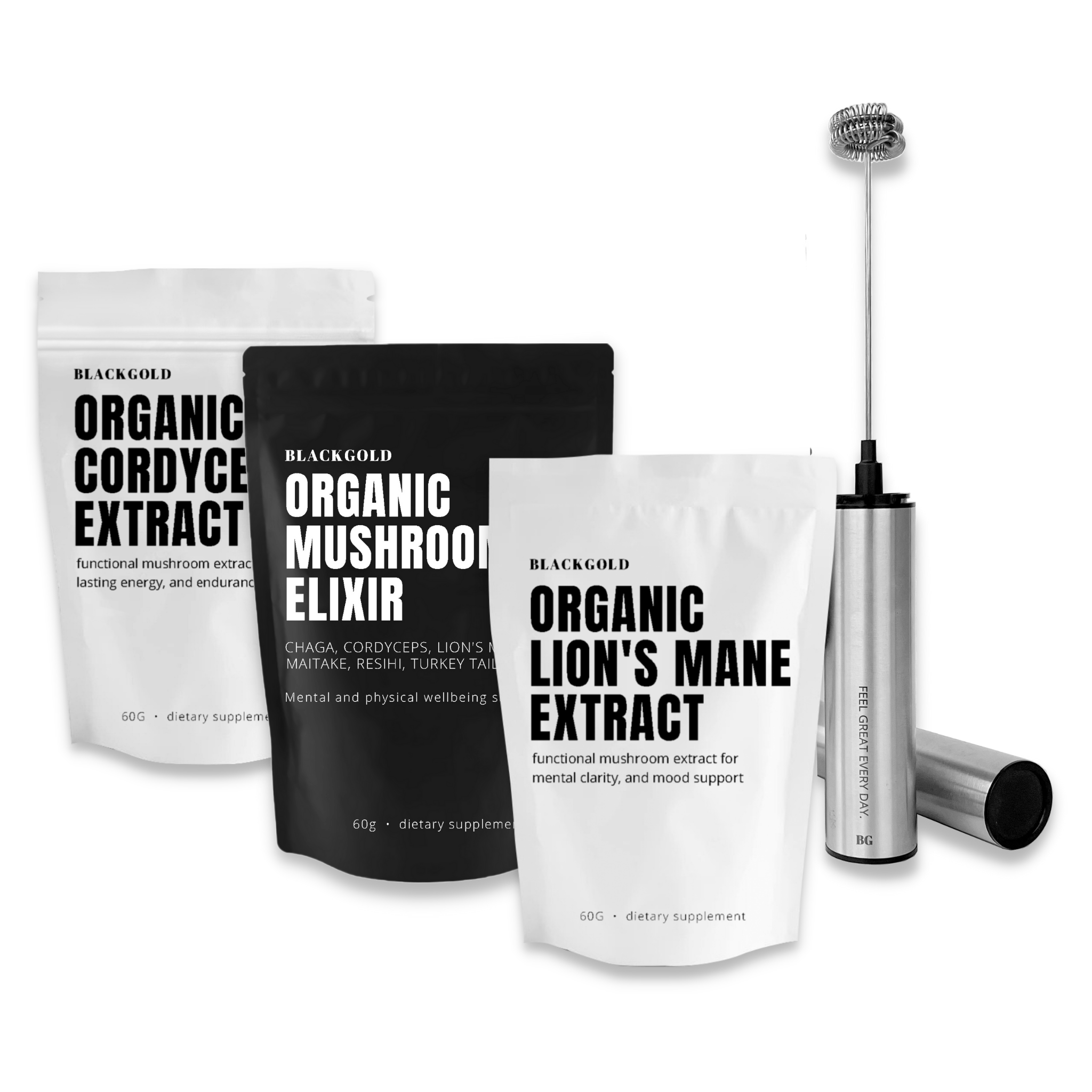 Mushroom Boost Starter Kit – Blackgold Elixir